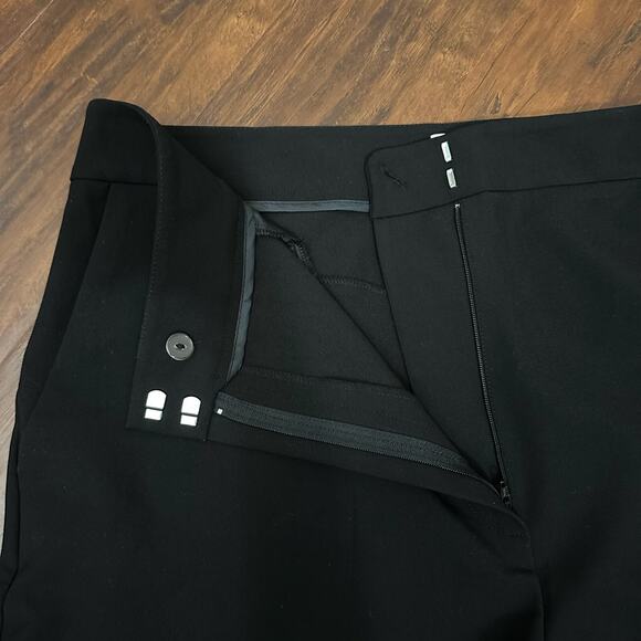 ANTHROPOLOGIE EXQUISE Trouser Pants Black HR Straight Leg Preppy NWT - Picture 7 of 16